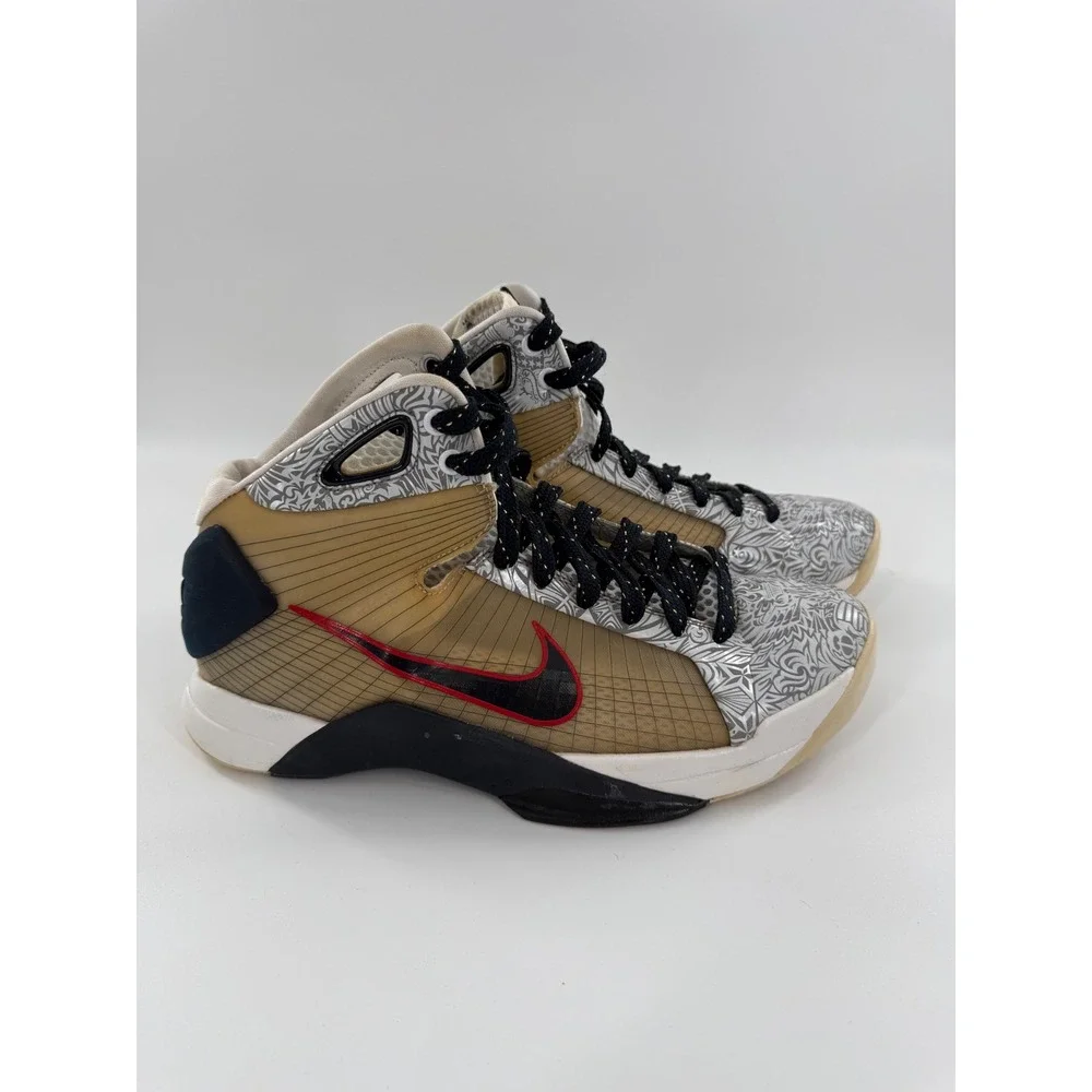Nike Hyperdunk OG 2016 United We Rise Mens 9.5 Gold Silver Basketball Shoes